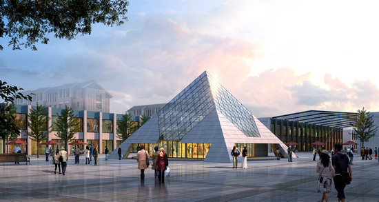 黄浦金字塔网架